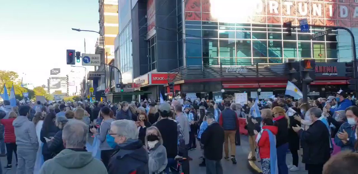 Protest in Belgrano