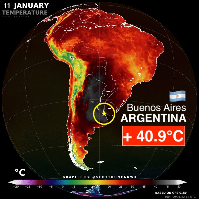 Buenos Aires, Argentina falls into darkness as intense heat pushes infrastructure beyond limits.  This is one of the hottest temperatures in recorded history for the city.