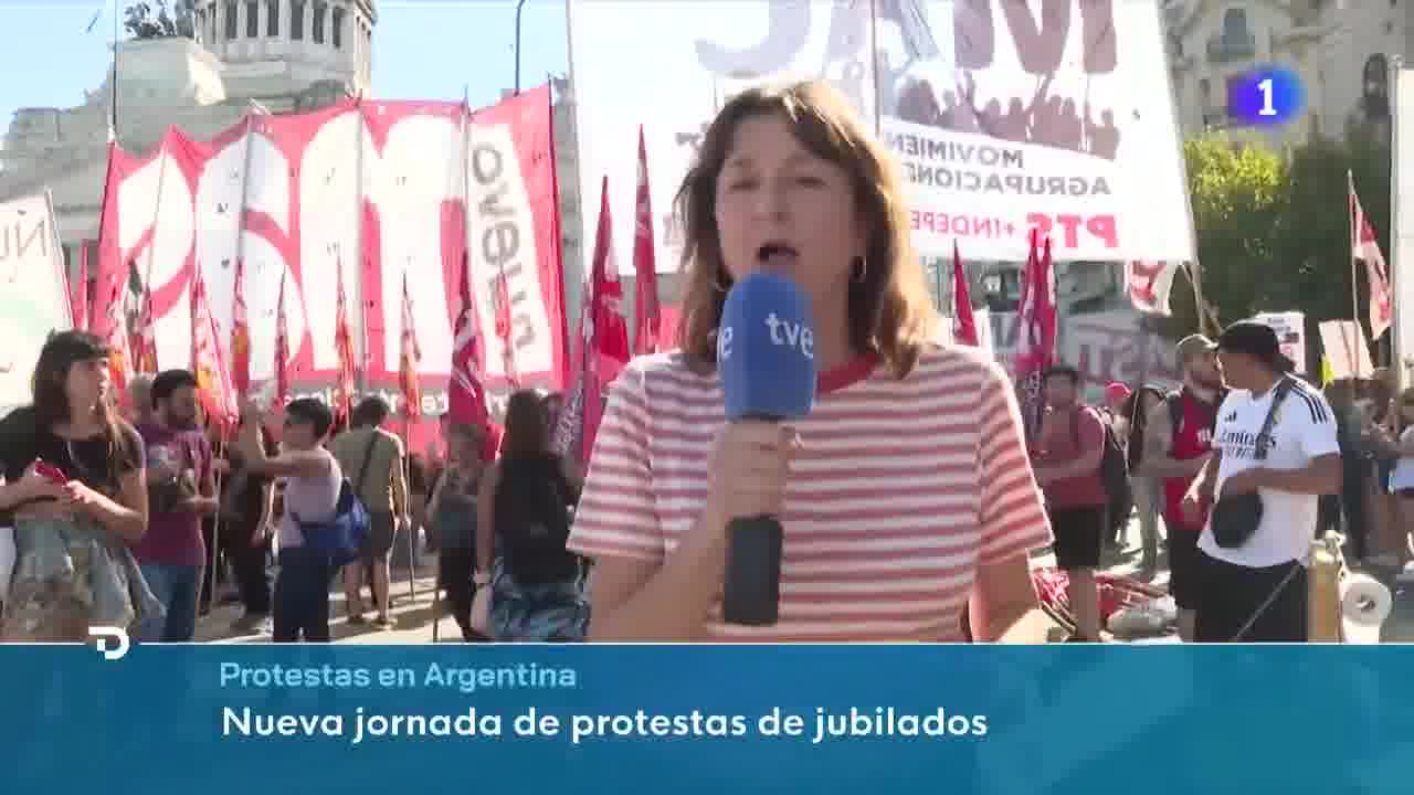 In Argentina, thousands of people have taken to the streets of Buenos Aires in protest by retirees, one of the sectors most affected by the policies of Milei