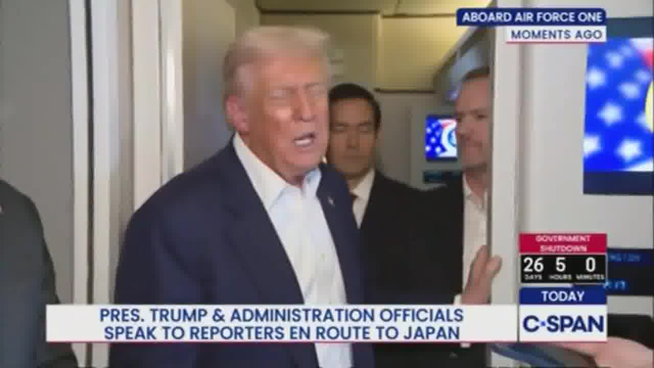 Trump on Argentina: I think we've made a lot of money based on that election because the bonds have gone up… That election made a lot of money for the US… Reporter: Will they need more support or would you consider it? Trump: They might. Yeah, we would consider it