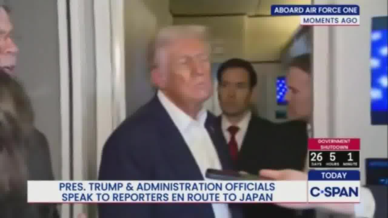 Trump on Argentina: I think we've made a lot of money based on that election because the bonds have gone up… That election made a lot of money for the US… Reporter: Will they need more support or would you consider it? Trump: They might. Yeah, we would consider it