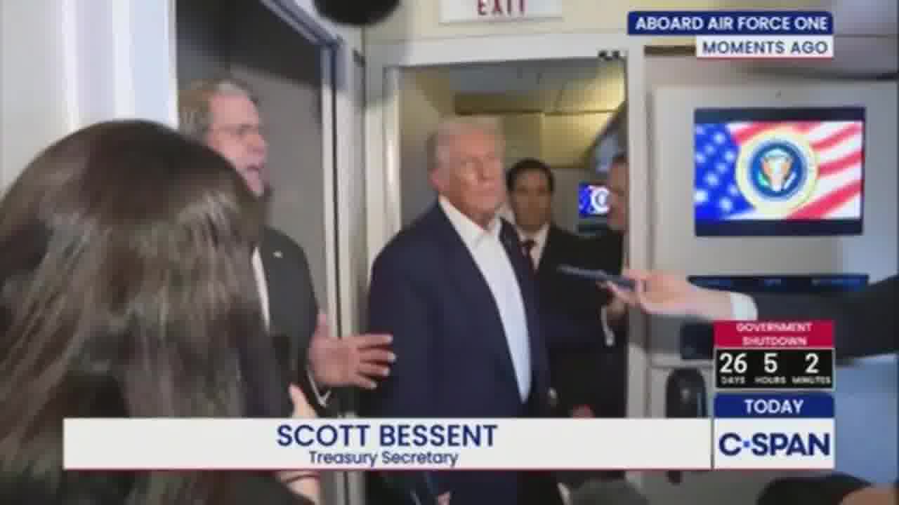 Trump on Argentina: I think we've made a lot of money based on that election because the bonds have gone up… That election made a lot of money for the US… Reporter: Will they need more support or would you consider it? Trump: They might. Yeah, we would consider it